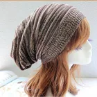 Мужские и женские шапки, зимние вязаные шапки разных цветов для женщин, новая модная хип-хоп кепка из полиэстера