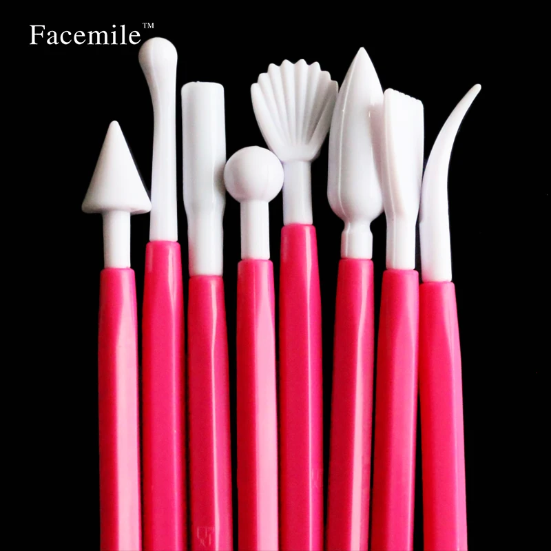 8 шт./компл. DIY выпечки жареная помадка торт Сахарный цветок пластиковые ручки