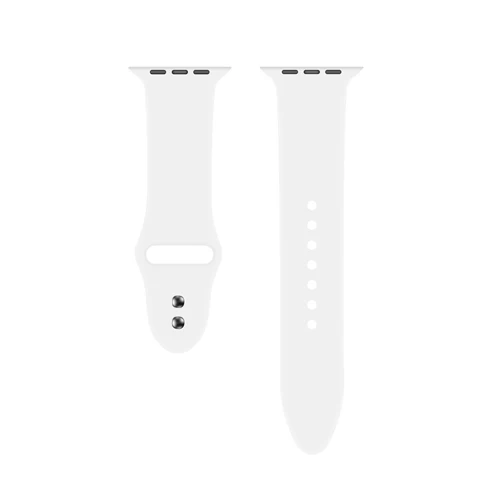 white Силиконовый ремешок для Apple Watch 42 мм 38 мм iWatch 4 ремешка 44 мм 40 мм ремень для браслета ремешок для Apple watch 5 4 3 2 аксессуары - Цвет ремешка: white