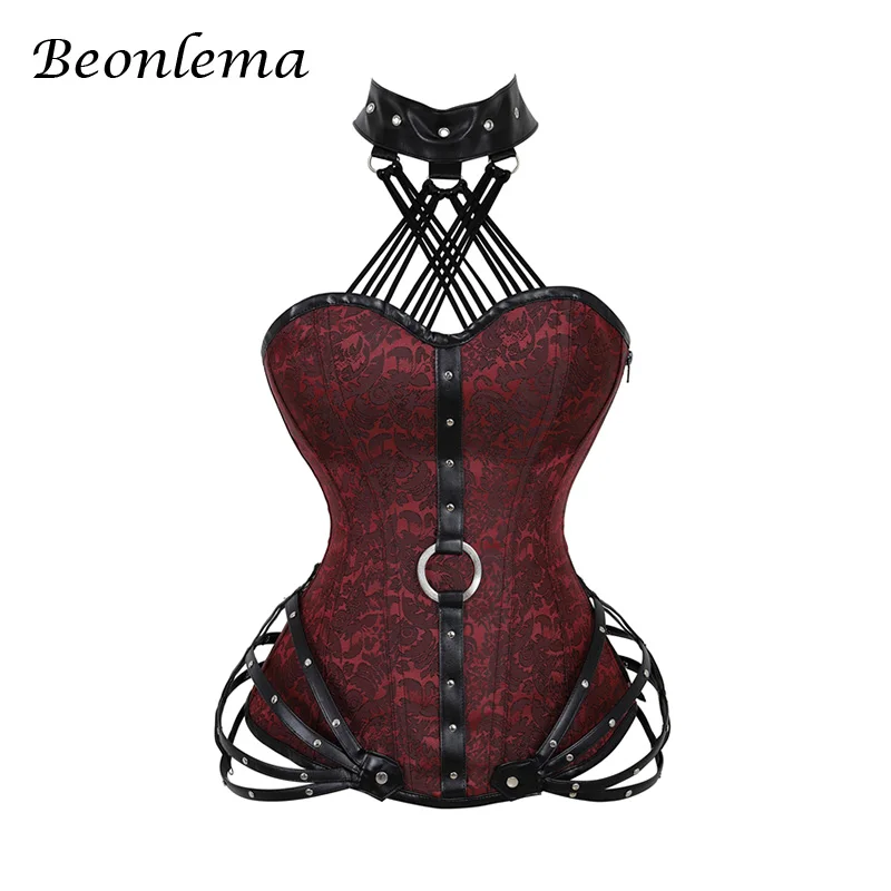 Корсет женский в готическом стиле Beonlema из искусственной кожи цвет