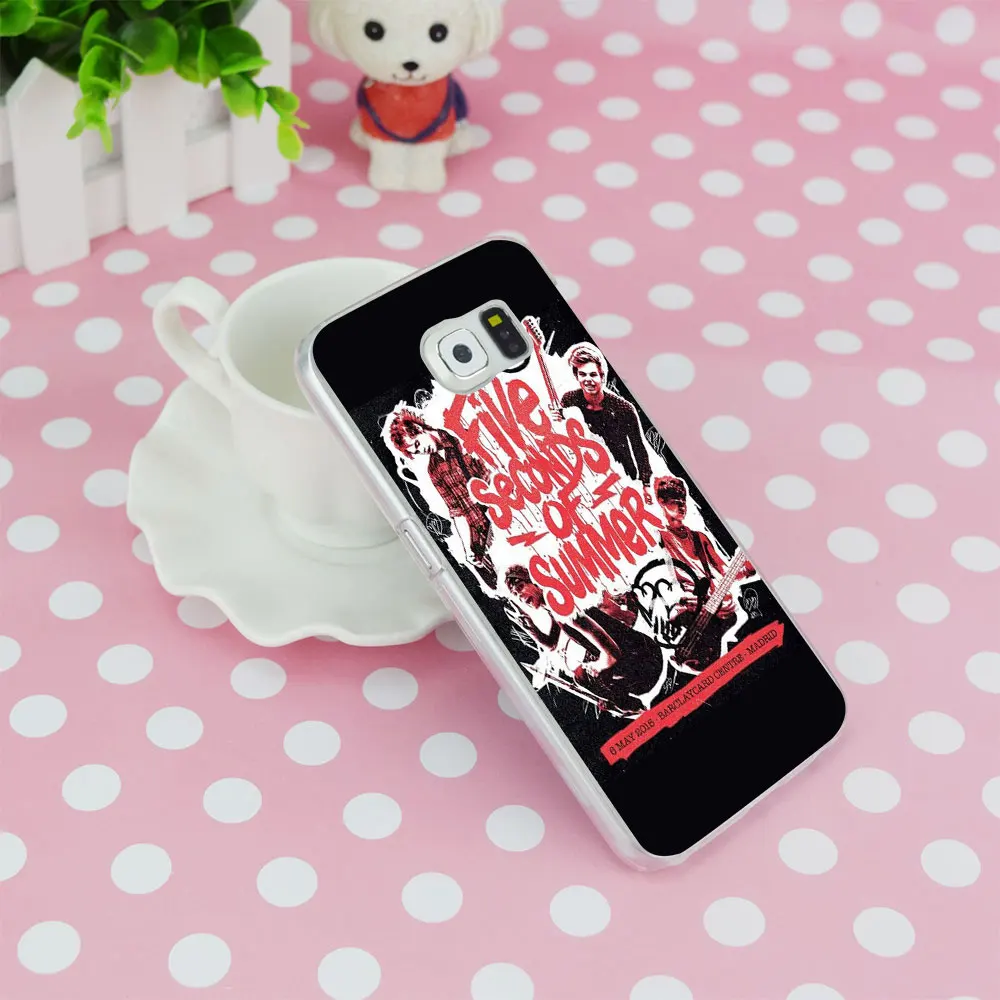 G3 5sos 5 Seconds Of Summer Transparent Hard PC Case Cover For Samsung Galaxy S 3 4 6 7 Mini Edge Plus Note |