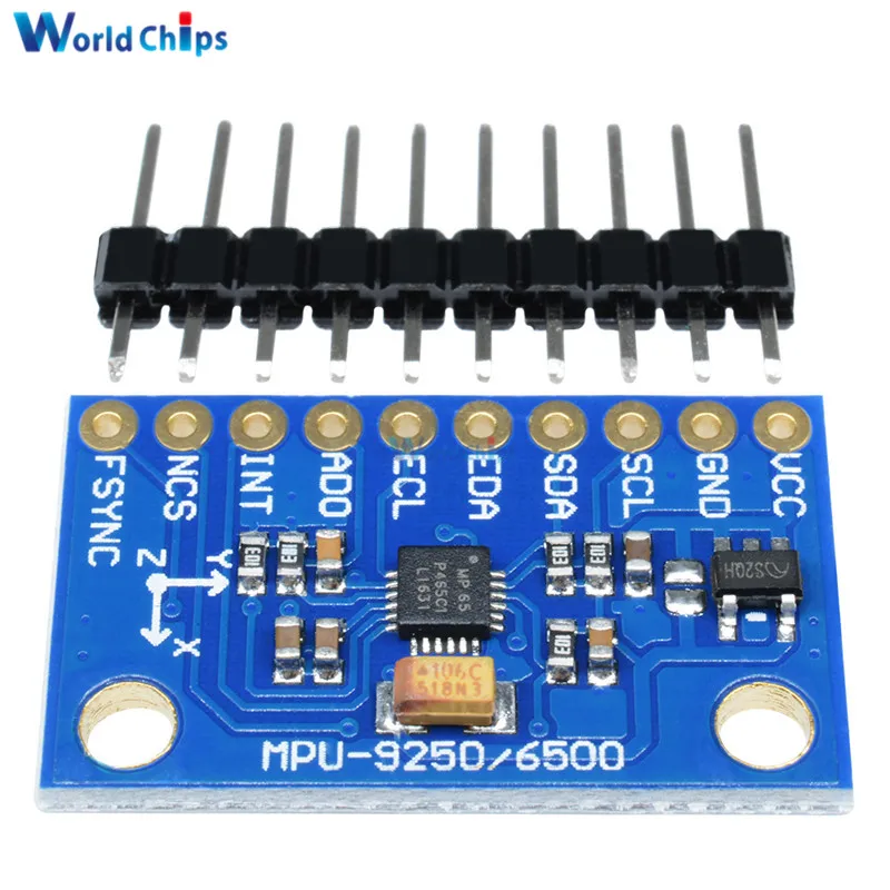 Флуоресцентный 6-осевой гироскоп, флуоресцентный модуль SPI/IIC I2C интерфейс MPU6500 для arduino