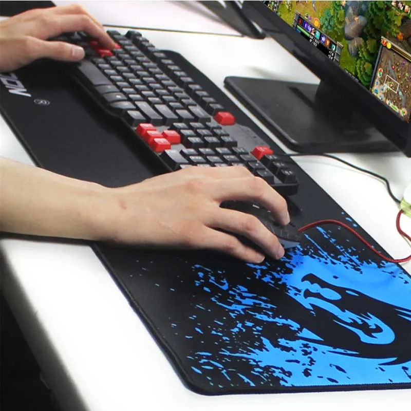 

Rakoon Gaming Mouse Pad Computer Mousepad Game Internet Bar Big Mouse Mat Speed Control Version Locking Edge for PC Laptop Gamer