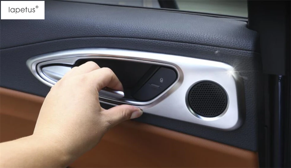 

Lapetus Accessories Fit For Alfa Romeo Giulia 2016 - 2020 Inside Car Door Pull Handle Bowl Frame Molding Cover Kit Trim 4 Pcs