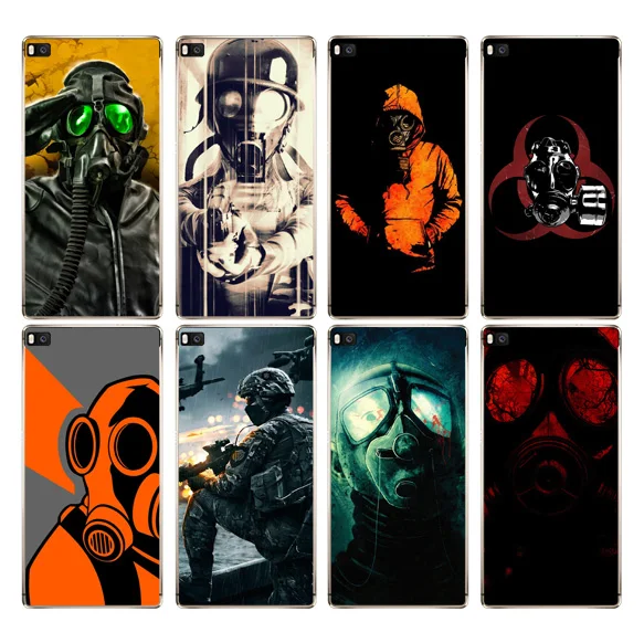 DREAMFOX K155 Apocalyptic Gas Mask Soft TPU Silicone Case Cover For Huawei P8 P9 P10 Lite Plus 2017 Honor 8 Pro 9 6X |