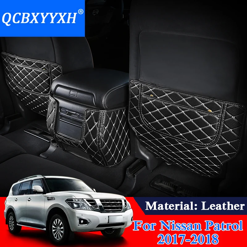 QCBXYYXH кожаный защитный коврик на заднее сиденье для Nissan Patrol Y62 2017 2018 автомобильные