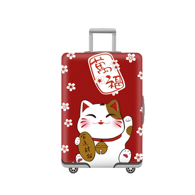 A Luggage Cover SEREQI чехол для путешествий с кошкой и собакой для 18-32 дюймов, чехол для костюма, сумка для путешествий, защитный чехол для багажа, чехол для защиты от пыли, аксессуары для путешествий - Цвет: A Luggage Cover