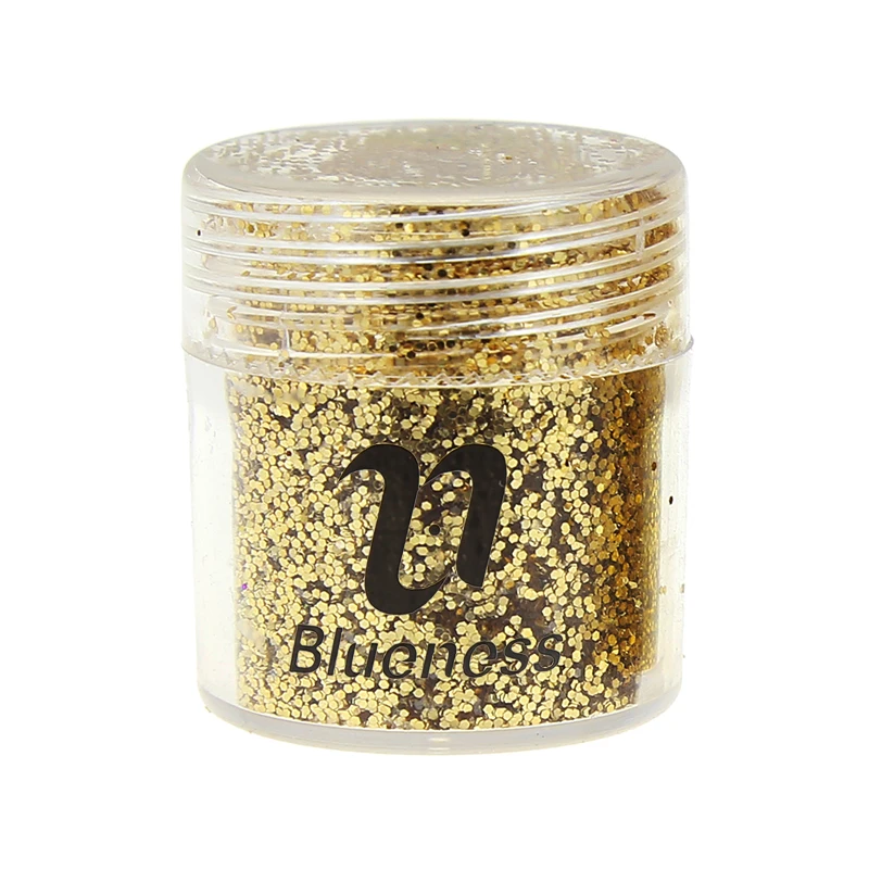 Набор из 4 бутылок золотой, серебряной, черной пайеткой и камнями для ногтей, глиттером, декорациями, акриловым УФ-порошком и 3D-арт-советами BG057-060.