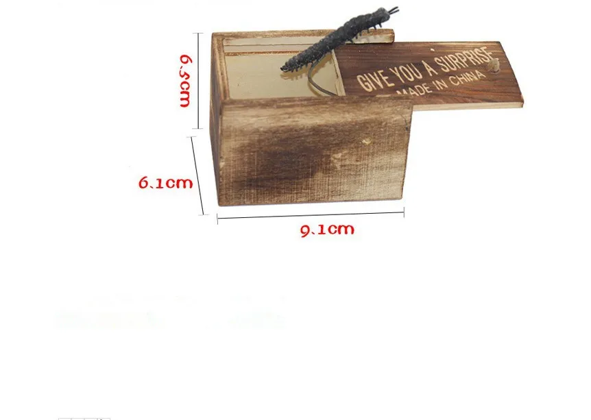 April Fool's Day toys Prank props wood box with Horror insect game halloween Creative RANDOM STYLE 9.1*6.1*6.5CM | Игрушки и хобби