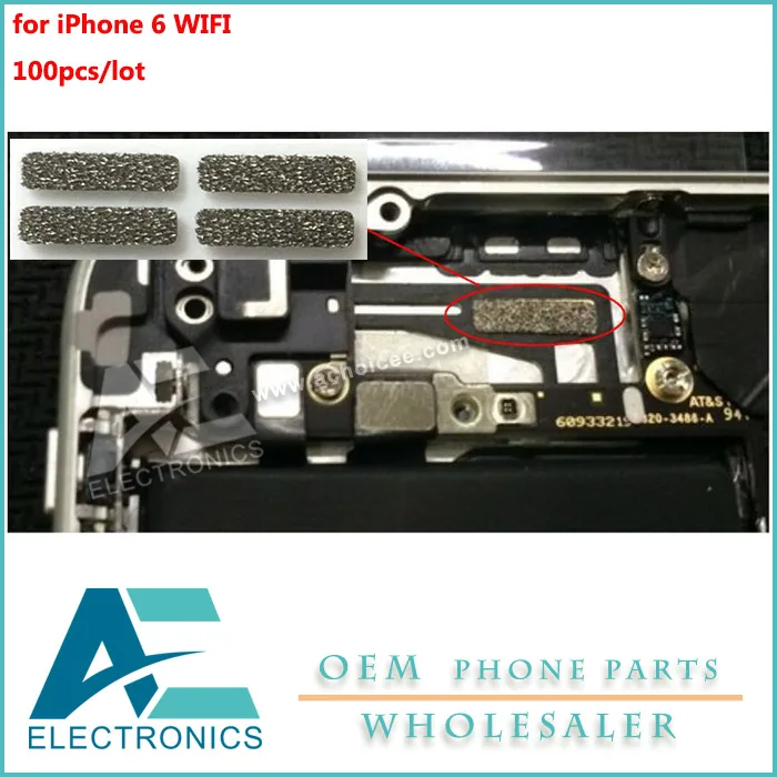 100 шт./лот Сменные экранированные губки для iPhone 6 wifi электропроводность