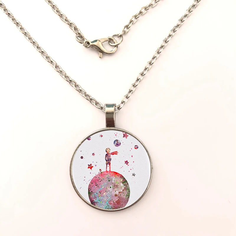 Подвеска в виде маленького принца стеклянный ожерелье с подвеской фильма