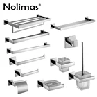 Набор аксессуаров для ванной из нержавеющей стали SUS 304, хромированный полированный держатель для зубной щетки, держатель для бумаги, аксессуары для ванной комнаты