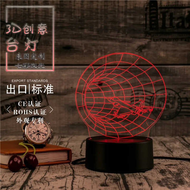 3D светодиодный светильник Novety креативный подарок ночник настольная лампа с