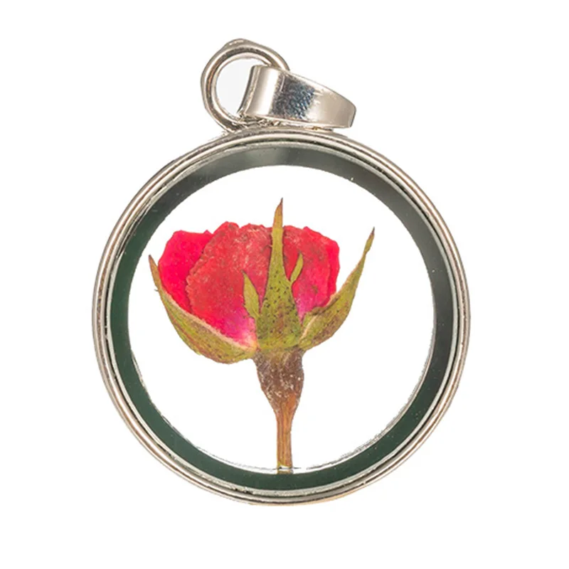 Винтажные Украшения Dired Rose Lucky Подвески ожерелье Металлические стеклянные