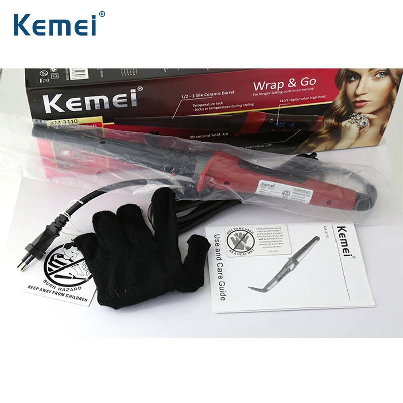Kemei3110 плойка для завивки волос Новый стиль бигуди профессиональный 55 Вт вьющееся