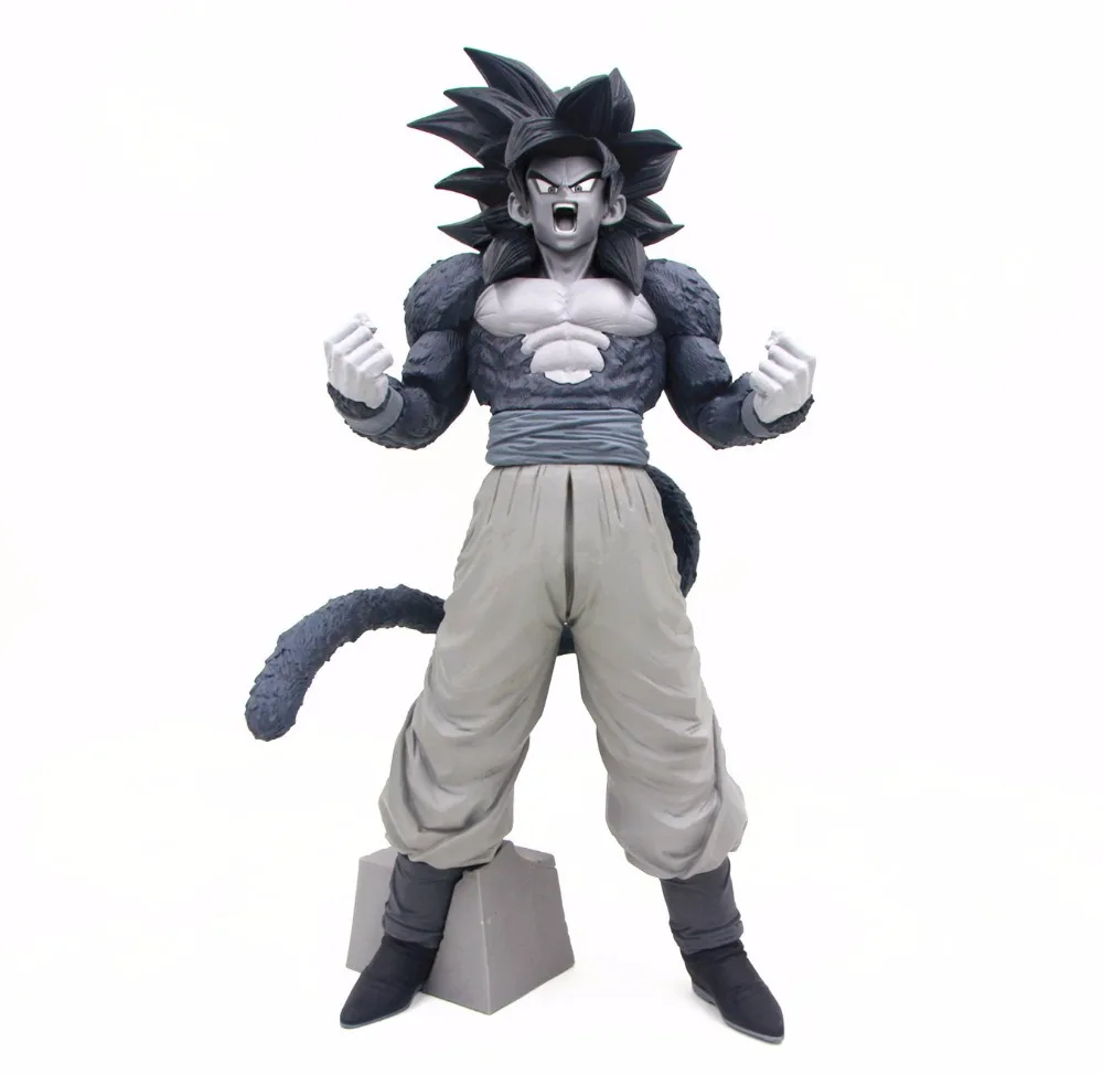 HKXZM Аниме Фигурка 34 см Жемчуг дракона GT Super SaiYan 4 Сон Гоку какаротто ПВХ Фигурки