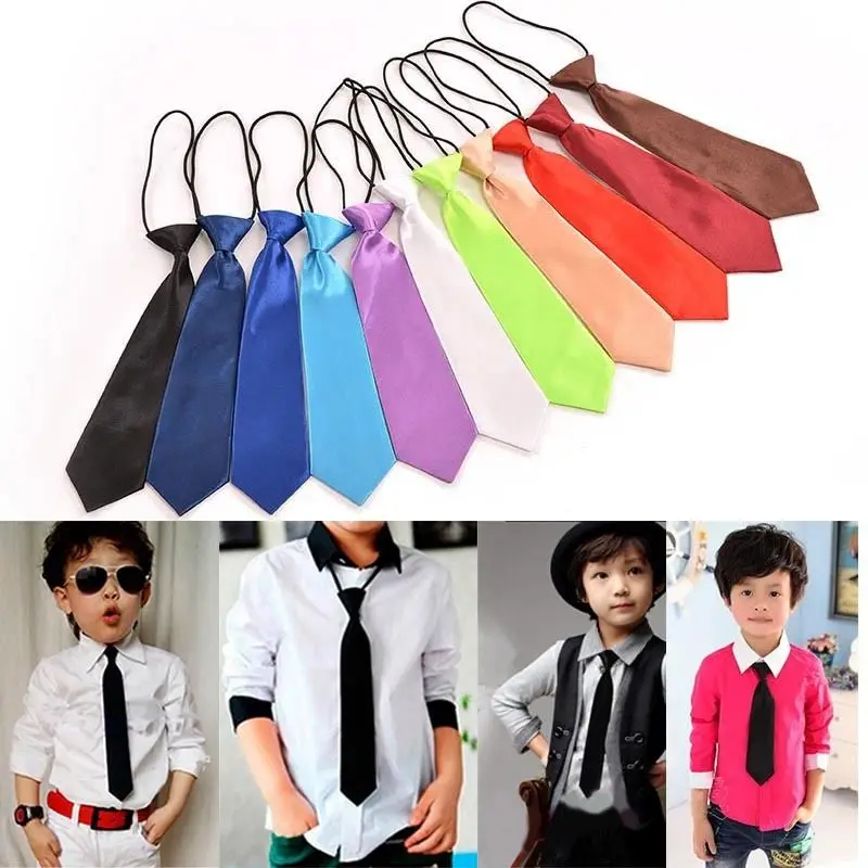 

Classic Kid Suit Boy Baby New Fashion Classic 11 Solid Color Adjustable Bowtie Red Black White Chlidren Bow Tie Necktie