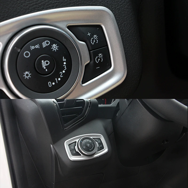 Подходит для Ford Focus Kuga escape 2017 2018 ABS Хромированная противотуманная фасветильник