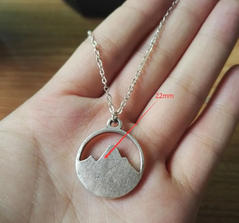 1 шт. крошечная Гора ожерелье с подвеской в виде Простой Природа кулон для