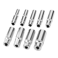 dreld 1pc 14 hex ratchets extension sleeve bar socket adapter drive socket wrench spanner converter tool 6 14mm universal joint