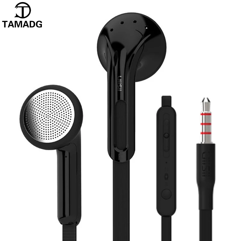 Tamadg 3 5 мм HiFi проводные наушники вкладыши Наушники с микрофоном Универсальный