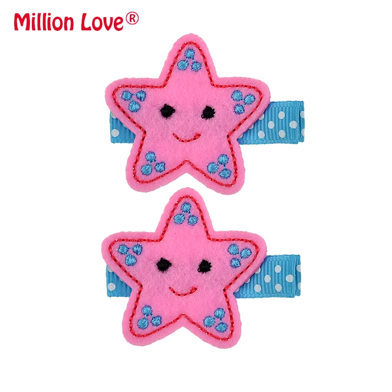 2 шт./лот для маленьких девочек мультфильм звезда шпильки детские Дети младшего