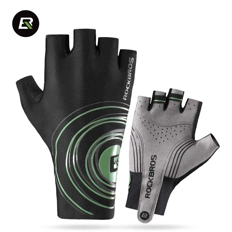 ROCKBROS Велоспорт Перчатки Дорога Велосипед Мужчины Спорт Половина Finger Против Slip