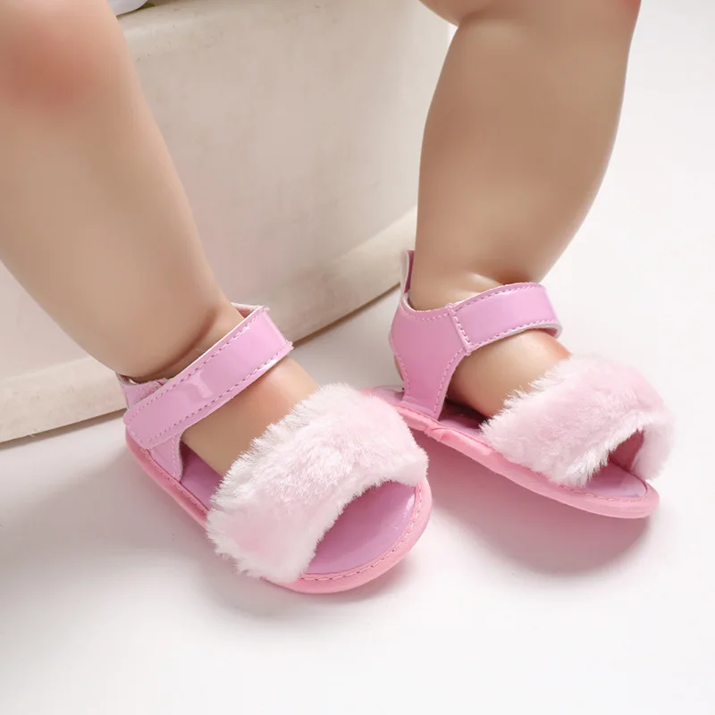 

E&Bainel Baby Girl Shoes Summer Newborn Toddler Girl First Walker Leather Shoes Soft Sole Anti slip Moccasins Shoes Baby 0-18 M