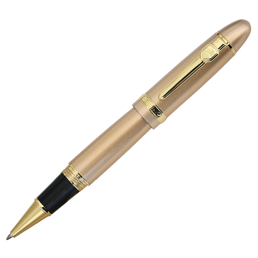 Silver gold clip Классическая Роскошная Шариковая ручка Jinhao 159, 0,7 мм, Ручка-роллер для подписи, ручка для руководителя, тяжелая ручка, деловые канцелярские принадлежности - Цвет: Silver gold clip