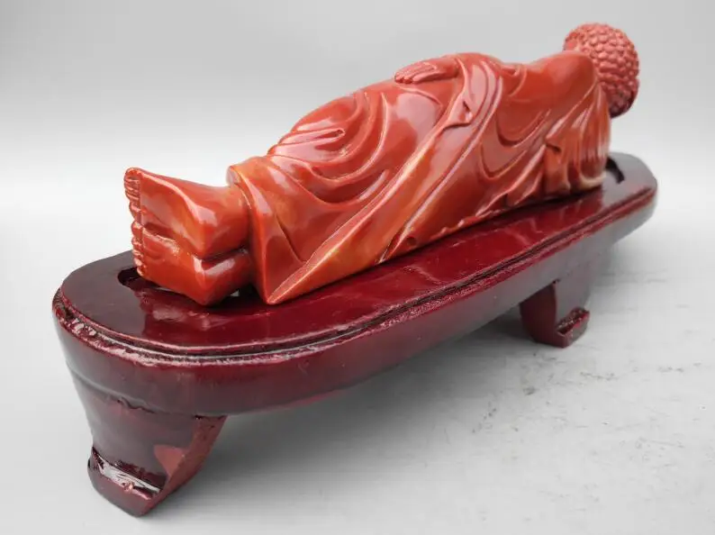 

China Shoushan Stone sakyamuni sleep Buddha statue