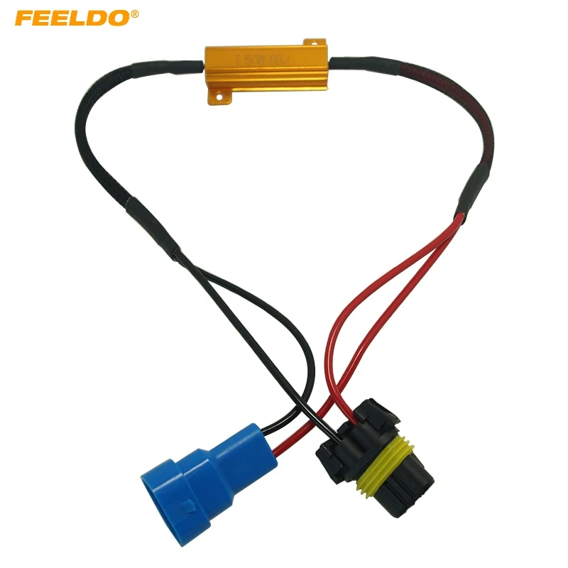 

FEELDO 1Pc HB3/9005 Load Resistor Fog Lamps Decoder LED Connection Resistance Line LED Fog Lights Resistor #FD-5335