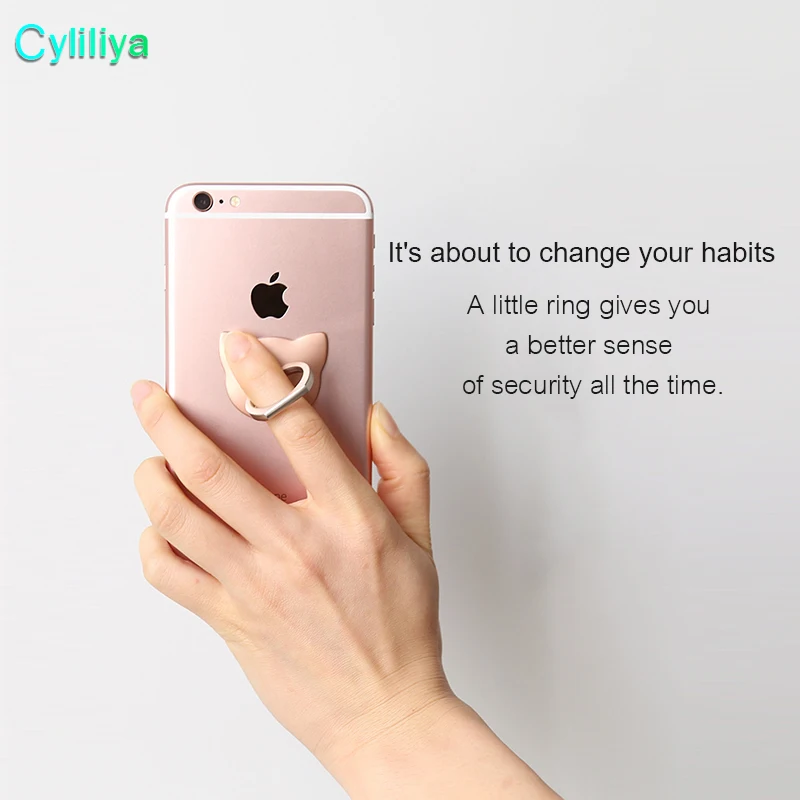 300pcs Finger Ring Mobile Phone Holder Bracket Metal Lazy Buckle 360 Degree Stand | Мобильные телефоны и аксессуары