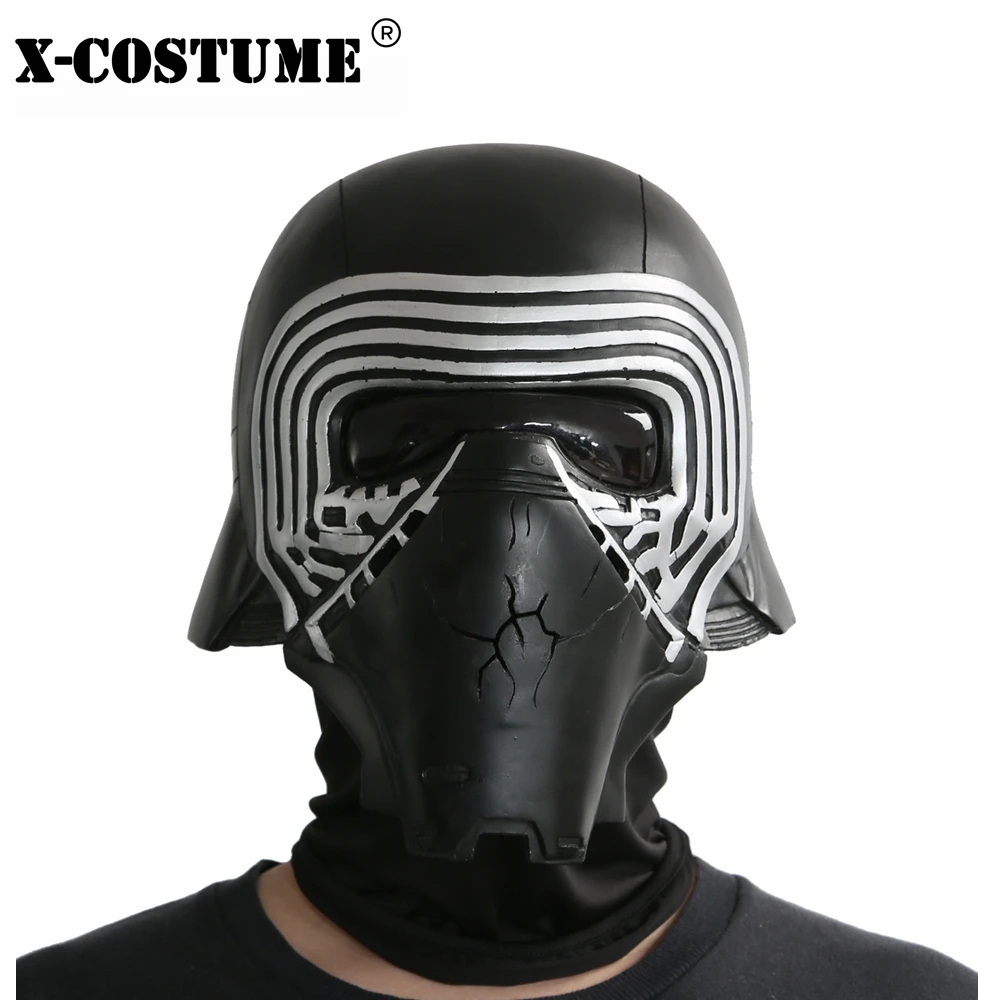 X COSTUME Classic Kylo Ren Helmet The Force Wake ENS Cosplay крутой ПВХ шлем на всю голову Хэллоуин