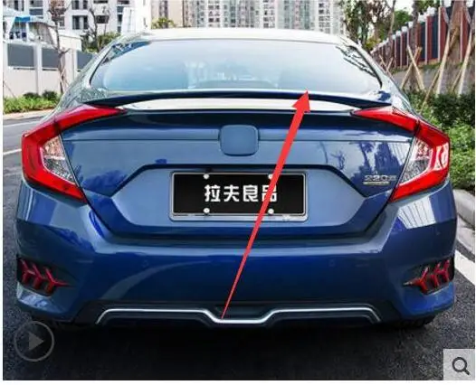 Высококачественный спойлер из АБС пластика для Honda Civic 10 седан 2016 2017 1 шт.|spoiler for