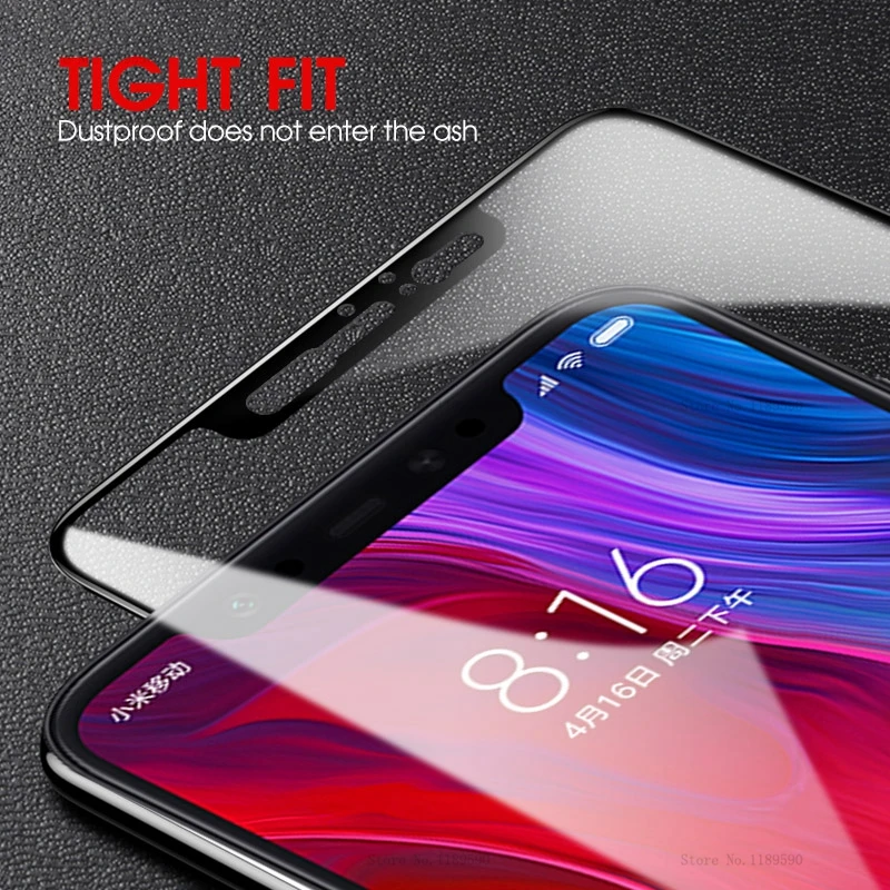 Защитное стекло 9D для Xiaomi Mi 8 Lite Защита экрана A2 A1 5X 6X Mi8 xiomi закаленное
