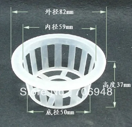 

5pcs/lot White Engraftment basket 59x37mm planting bar nursery pots