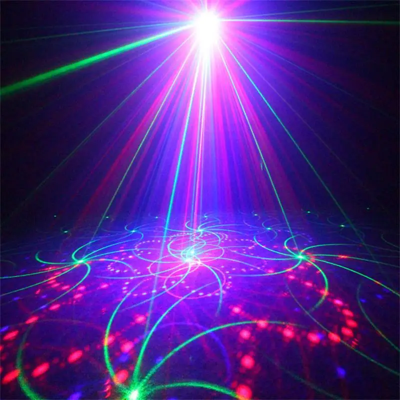 RGB DJ диско лазерный проектор для танцевальной вечеринки звуковое освещение