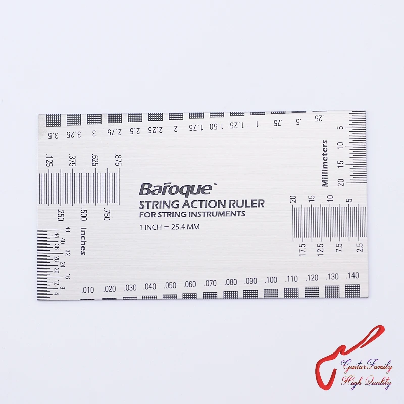 

1 Piece High Quality Stainless Steel Guitar Bass String Action Ruler Gauge Tool