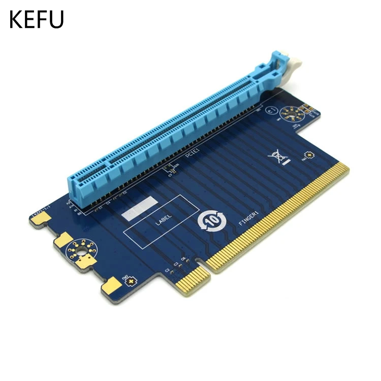 10 шт./лот 90 градусов PCI E Экспресс 16X переходная карта адаптера для 1U компьютерного