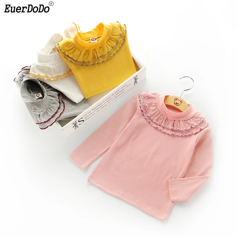 

Girls Tshirt 2018 Spring Autumn Girl Blouse Tops Cotton T Shirts For Girls T-shirt Baby Princess Clothing