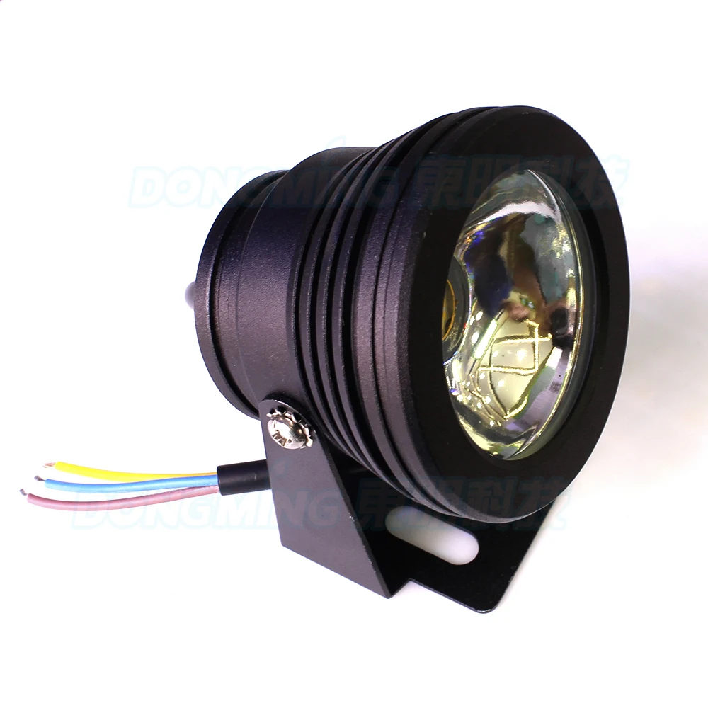 

red/green/blue underwater swimming pool lights 10w DC12V underwater led lights waterproof ip68 black cover