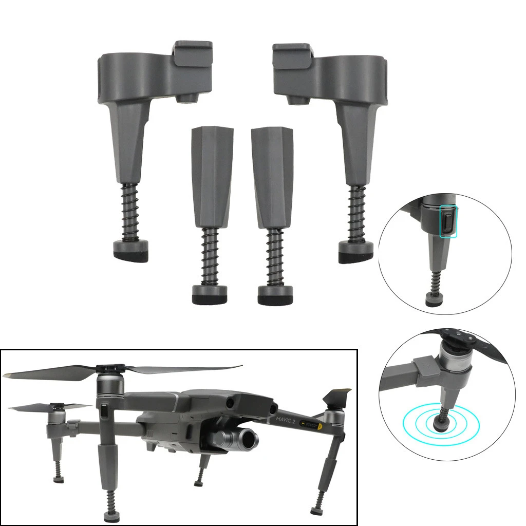 Посадочное шасси для DJI Mavic 2 Pro/Аксессуары дрона в зоопарке посадочное усиленные