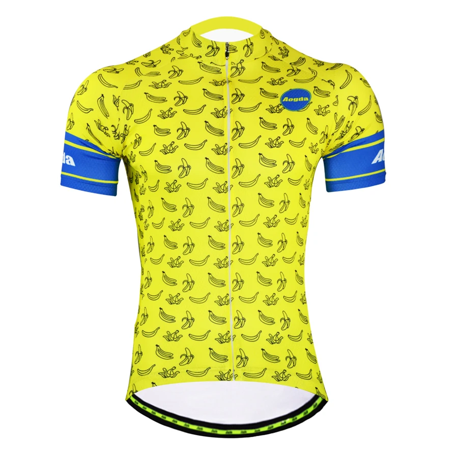 

Aogda Quick Dry Cycling Jersey Men Short Sleeve Bicycle Clothing Tops Summer Breathable Bike Shirt Maillot Ciclismo