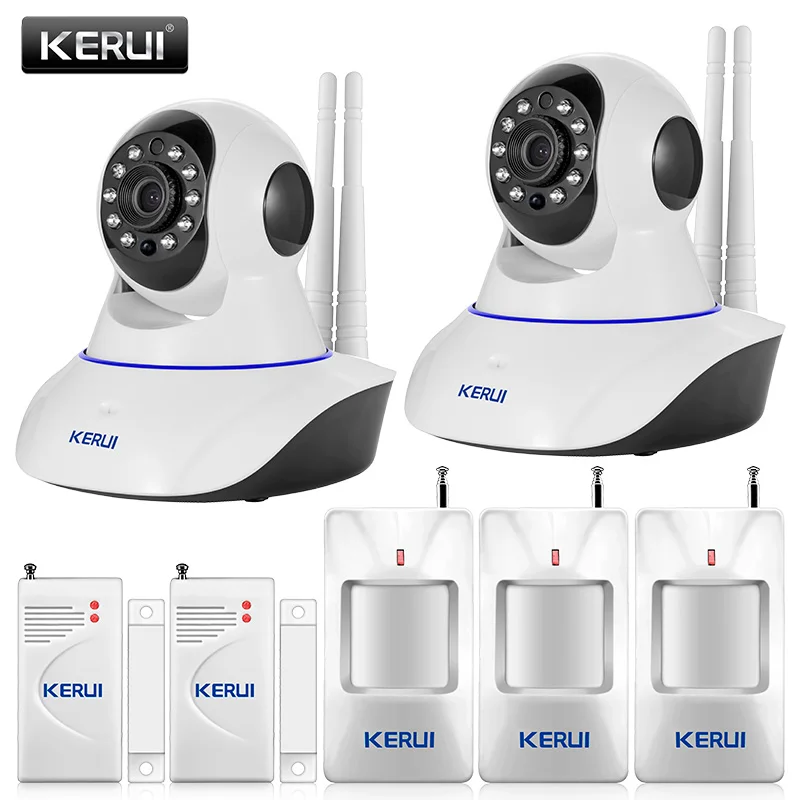 Фото Оригинальный Kerui 720 P Wi Fi IP Камера домашнего офиса охранной сигнализации Системы