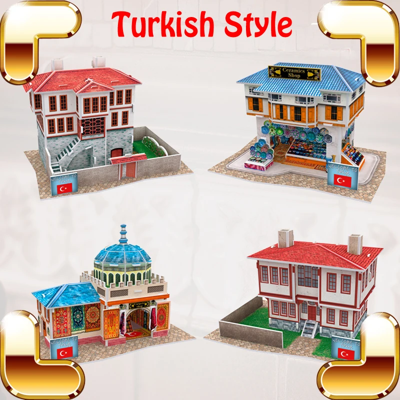 

Nice Gift Turkish Style 3D Puzzles Model Building Kids Puzzle Children Educational Game DIY Learning Toys Cool Creative Present