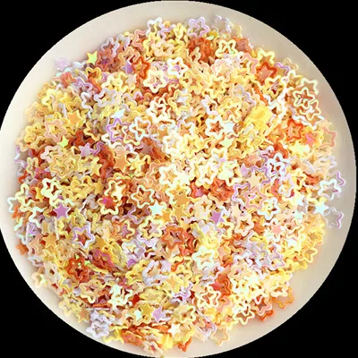 AB 3Yellow1White Лучшая цена 4 мм полые сливы с блестками и цветком ногтей блестки блеск пайетками для маникюра DIY Craft Свадебные украшения конфетти - Цвет: AB 3Yellow1White