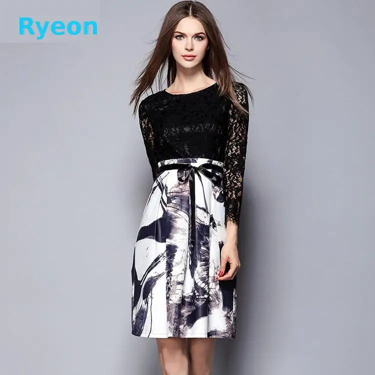 2016 Европейский Новое Прибытие Ryeon Sexy & Клуб Онлайн Печати Полный Лук гольфы