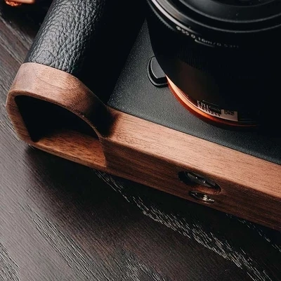 Орех Woodiness зерна деревянные рукоятки пластина кронштейна зажим Крепление для SONY