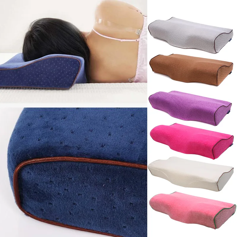Подушка с эффектом памяти Memory Foam забота о здоровье шеи Поддержка дышащий для сна TK-ing