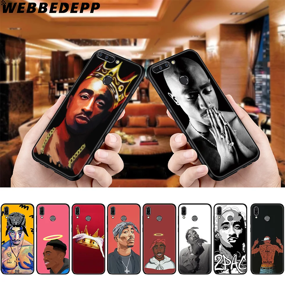 Мягкий чехол WEBBEDEPP 2pac Tupac для Huawei P8 P9 P10 P20 P30 Lite Pro P Smart Z Plus 2019 Y6 Prime 2018 2017 Mini |